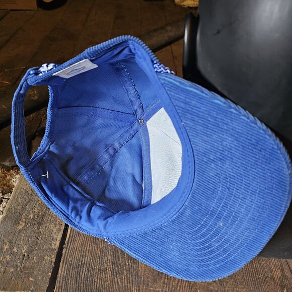 Buta Blue Courdory Snapback Worker Trucker Vintage Retro Dad Hat - Picture 4 of 4